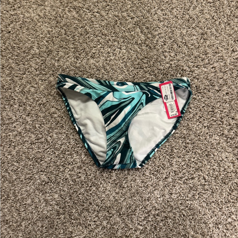 Blue/green bikini bottoms